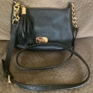Michael Kors Black Tassel Cross Body Purse